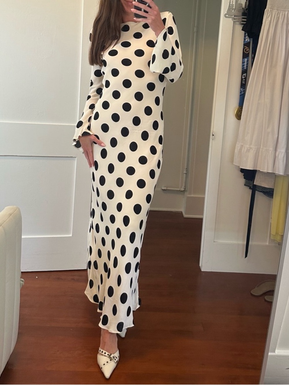 MNG Maxi polkadot Dress